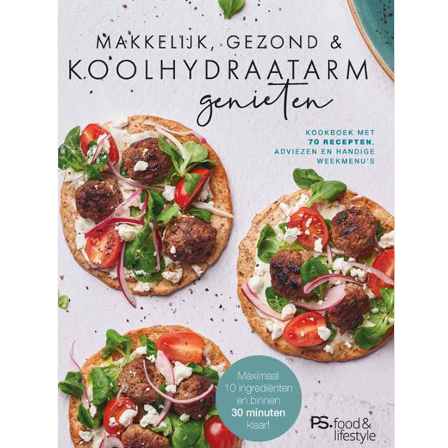 Kookboek 'Makkelijk, gezond en koolhydraatarm genieten'