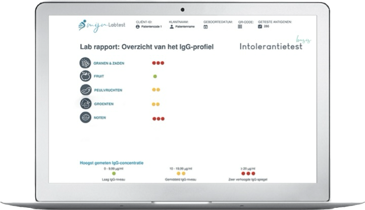 Voedsel Intolerantie test basis - Afbeelding 2